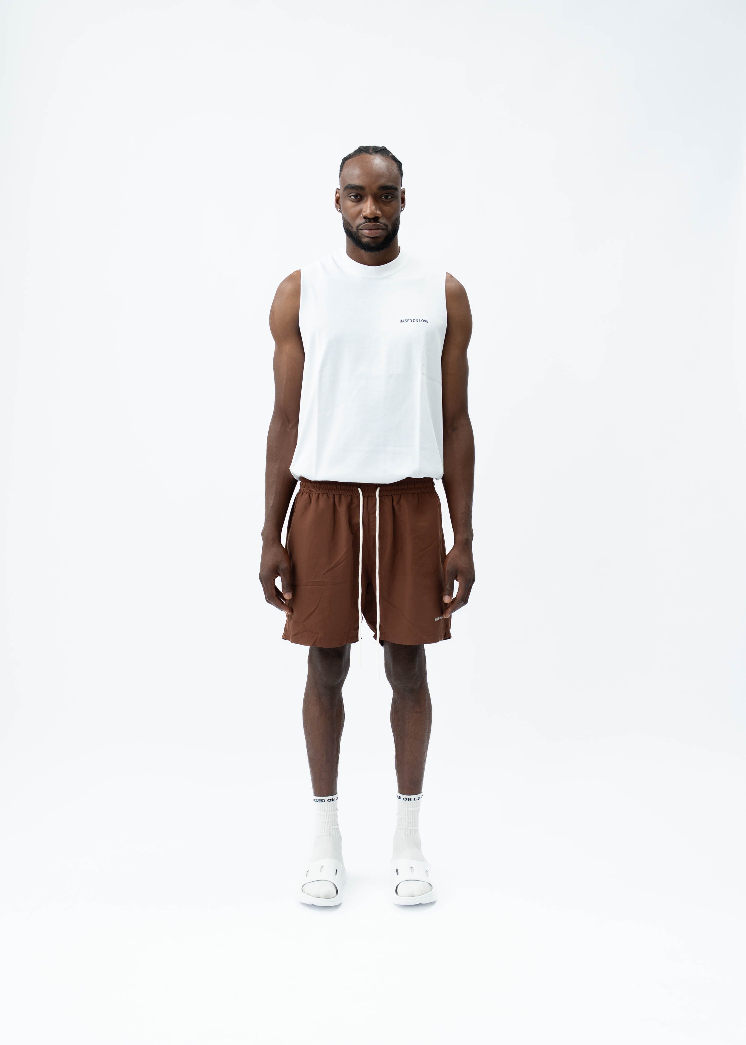 LOGO SWIM SHORTS