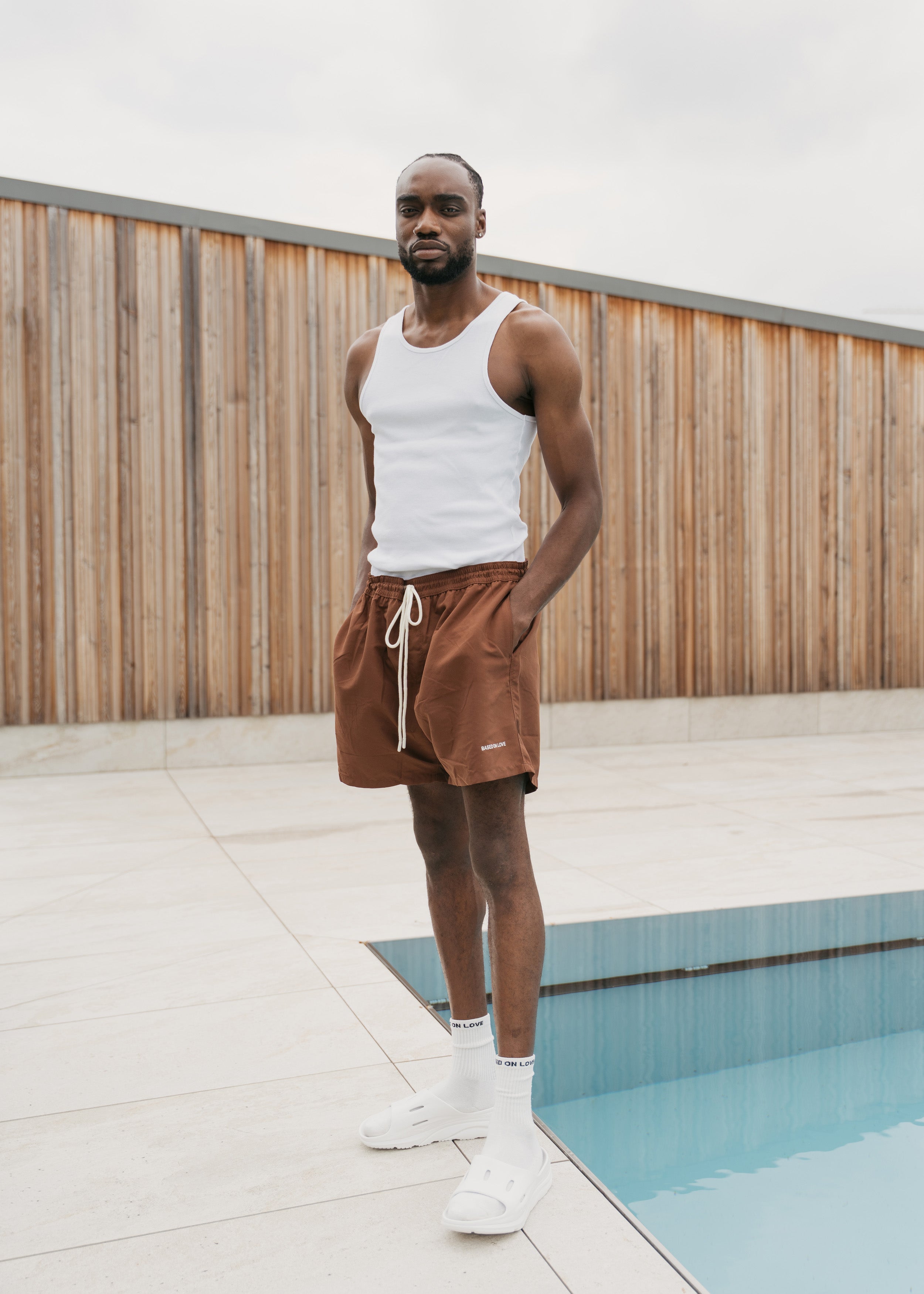 LOGO SWIM SHORTS
